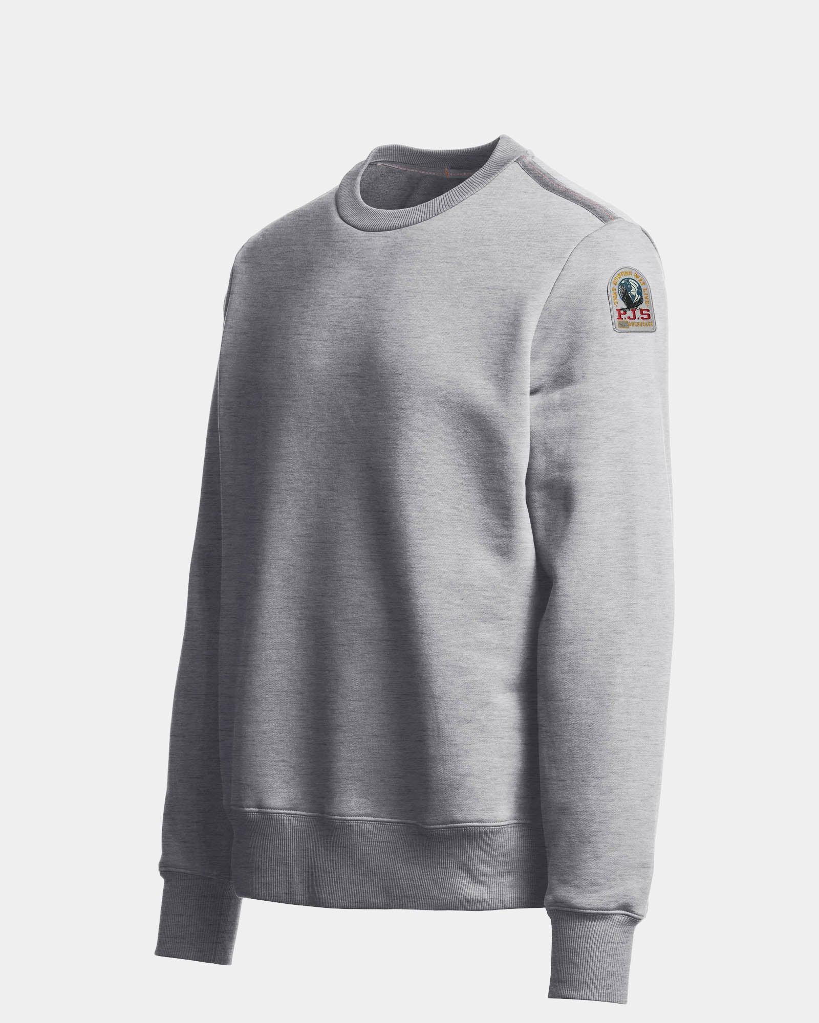 Parajumpers K2 Mens Sweatshirt - Ash Grey Melange 608, side