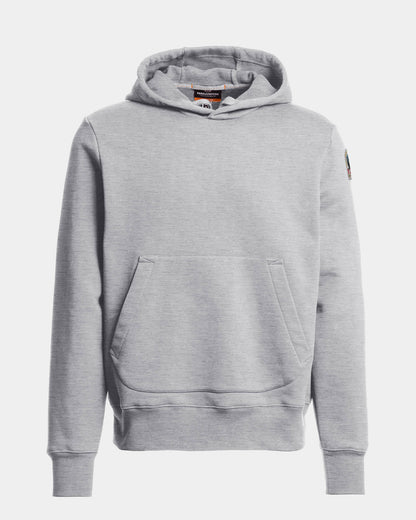 Parajumpers Everest Mens Hoodie - Ash Grey Melange 608, front