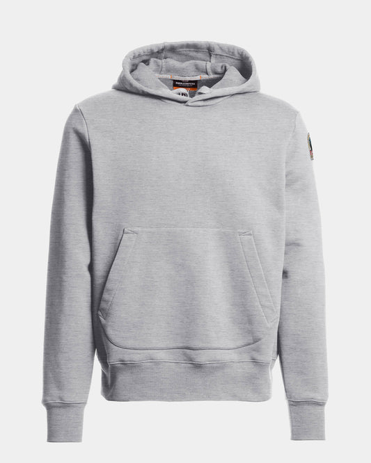 Parajumpers Everest Mens Hoodie - Ash Grey Melange 608, front