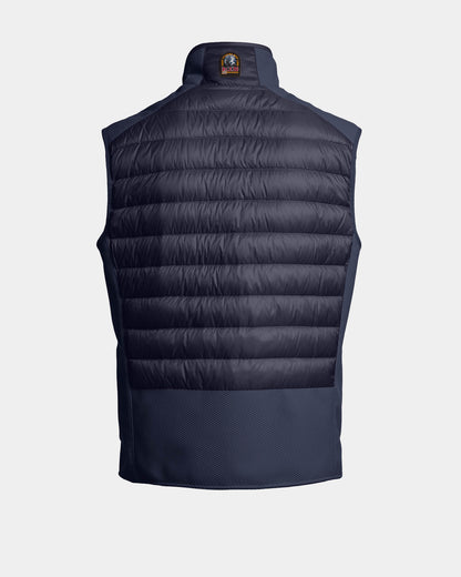 Parajumpers Zavier Mens Hybrid Vest - Blue Navy 316, back