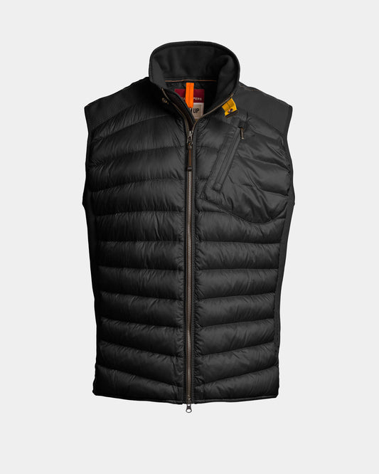 Parajumpers Zavier Mens Hybrid Vest - Black 541, front