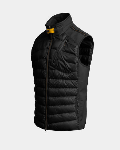 Parajumpers Zavier Mens Hybrid Vest - Black 541, side