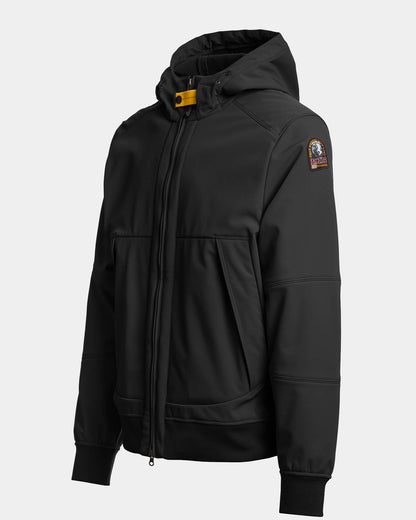 Parajumpers Abner Mens Hooded Bomber - Black 541, side