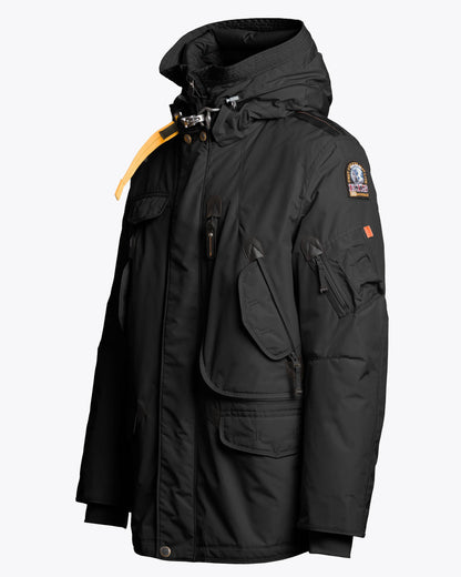 Parajumpers Right Hand Mens Hooded Down Jacket - Black 541, side