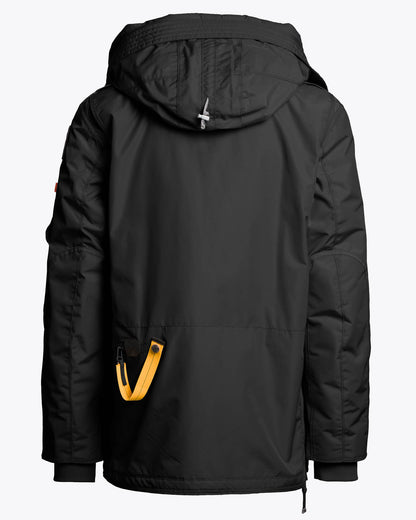 Parajumpers Right Hand Mens Hooded Down Jacket - Black 541, front