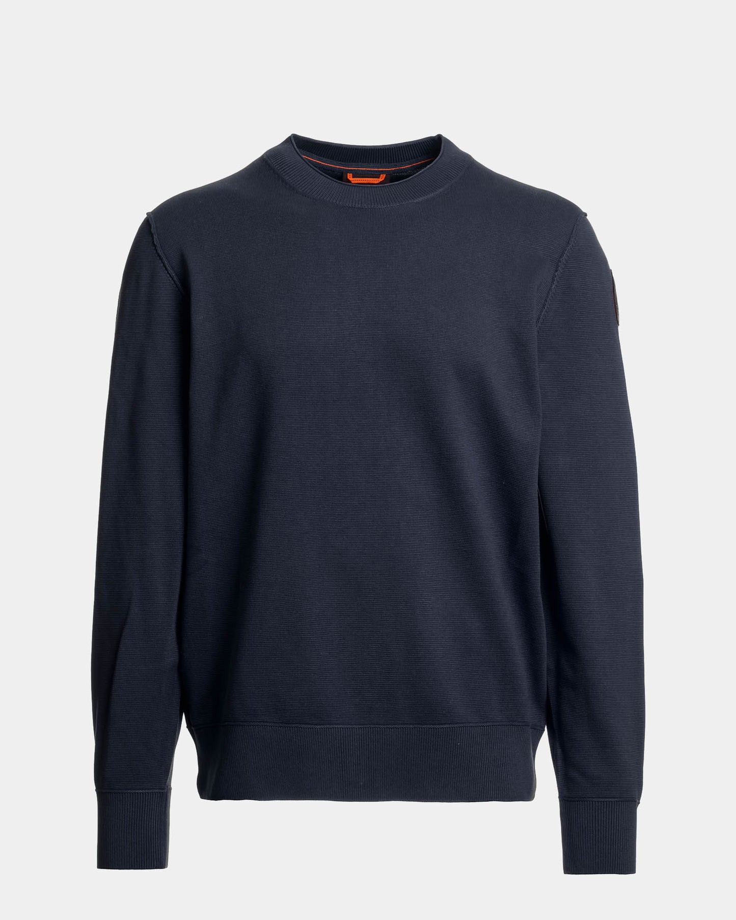 Parajumpers Basic Braw Mens Crew Neck Jumper - Blue Navy 316, front
