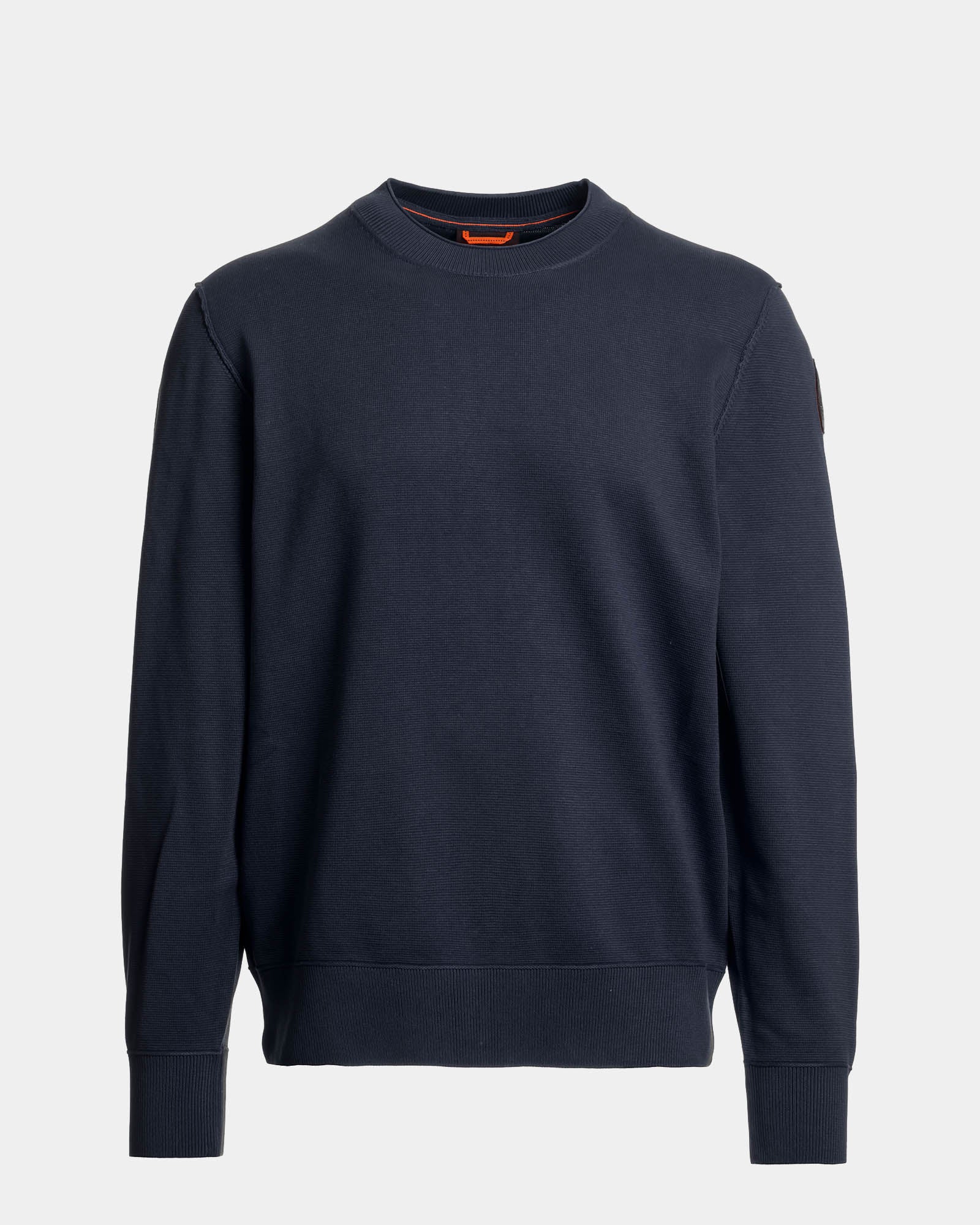 Parajumpers Basic Braw Mens Crew Neck Jumper - Blue Navy 316, front