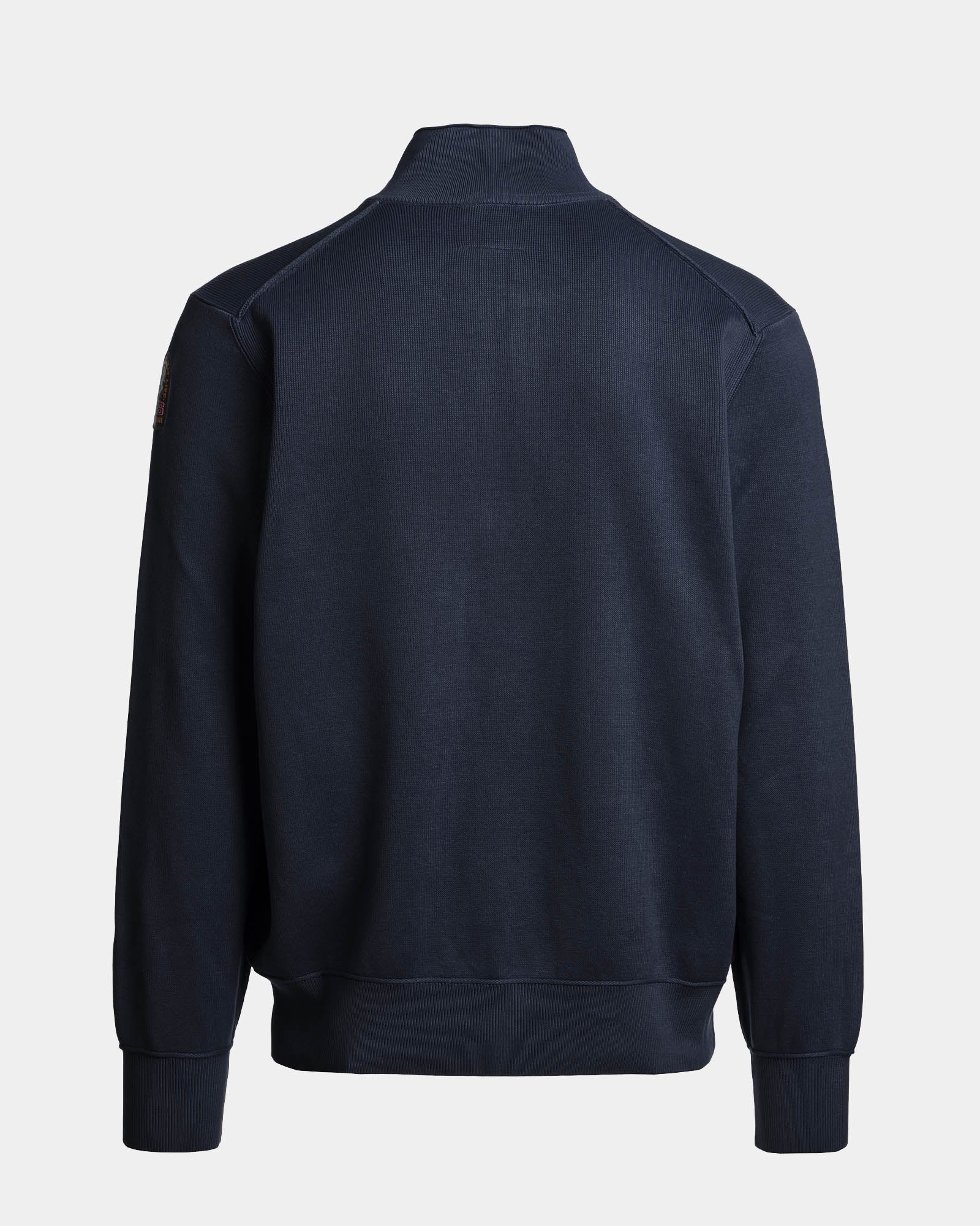 Parajumpers Basic Scoe Mens Quarter Zip Jumper - Blue Navy 316, back