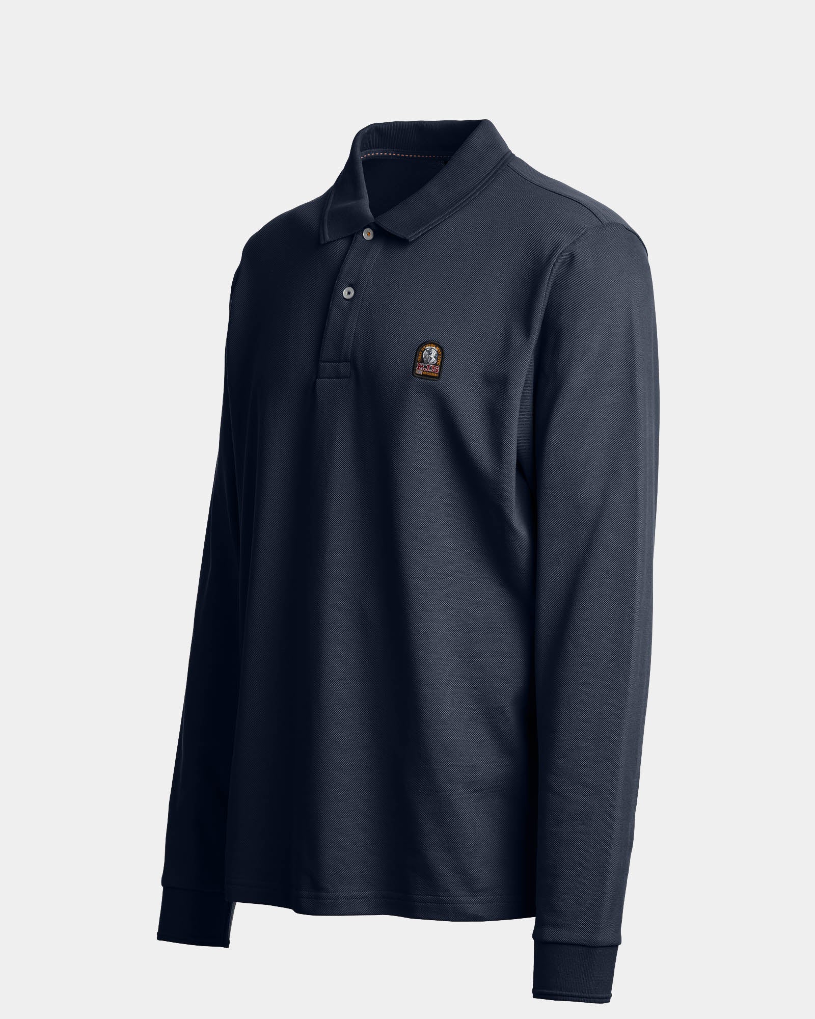 Parajumpers Kerrobert Mens Long Sleeve Polo - Black 541, side