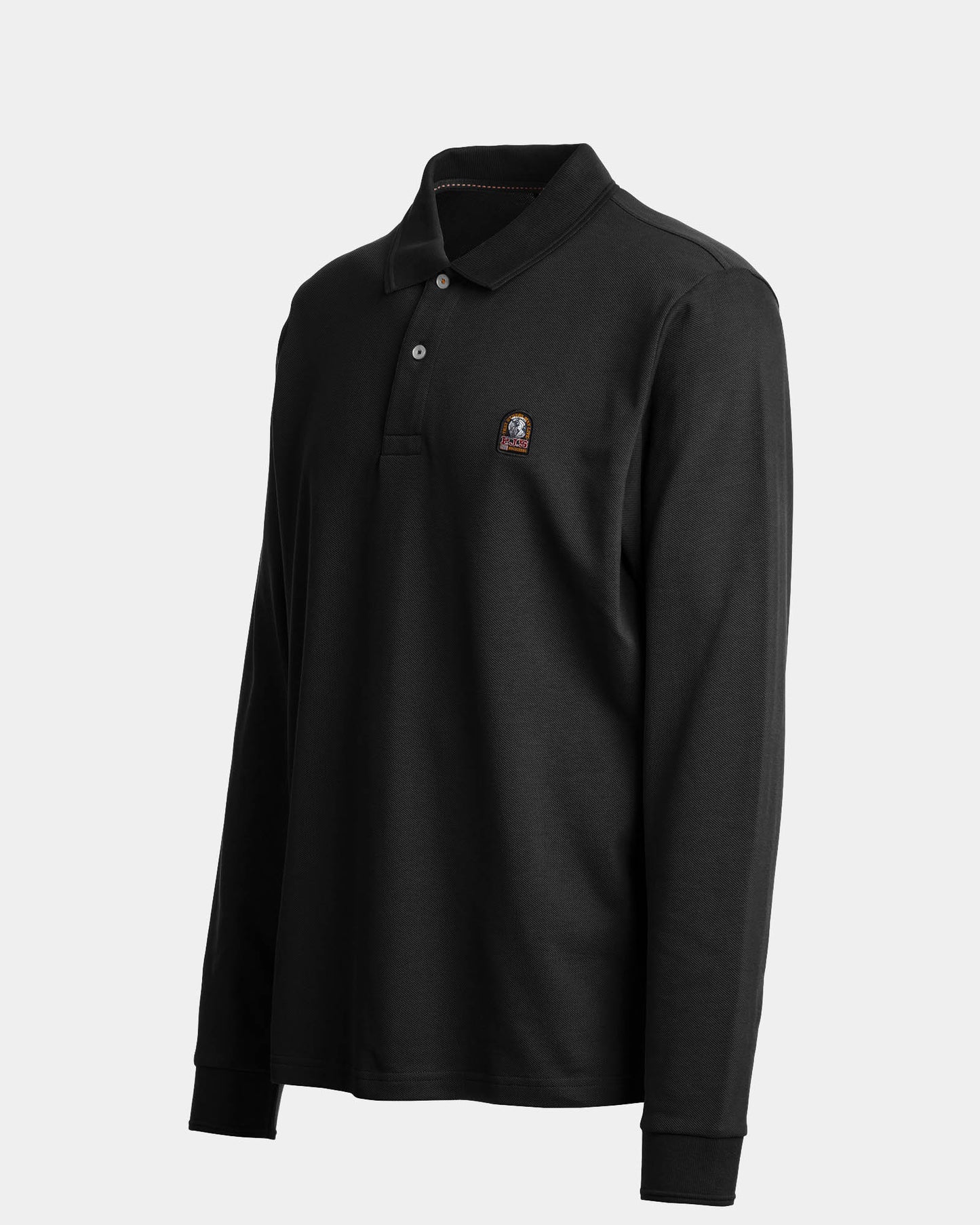Parajumpers Kerrobert Mens Long Sleeve Polo - Black 541, side