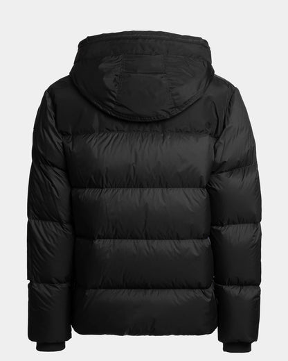 Parajumpers Tyrik Mens Hooded Down Jacket - Black 541, back