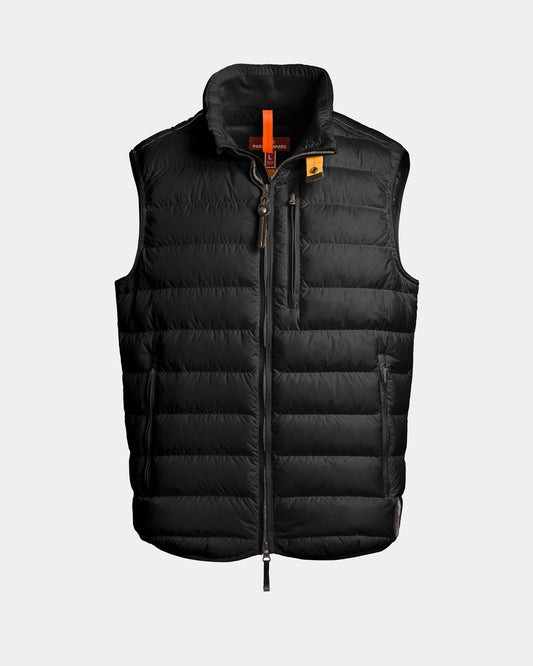 Parajumpers Perfect Mens Down Vest - Black 541, front