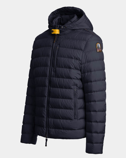 Parajumpers Last Minute Mens Down Jacket with Hood - Blue Navy 316, side