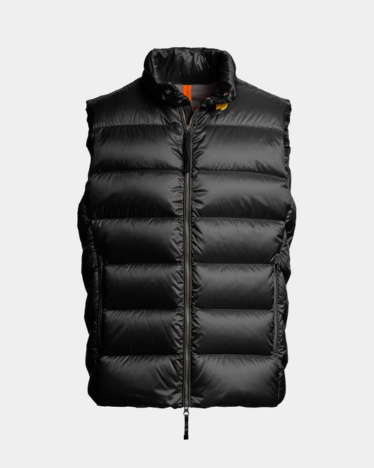 Parajumpers Jeordie Mens Down Padded Gilet - Black 541, front
