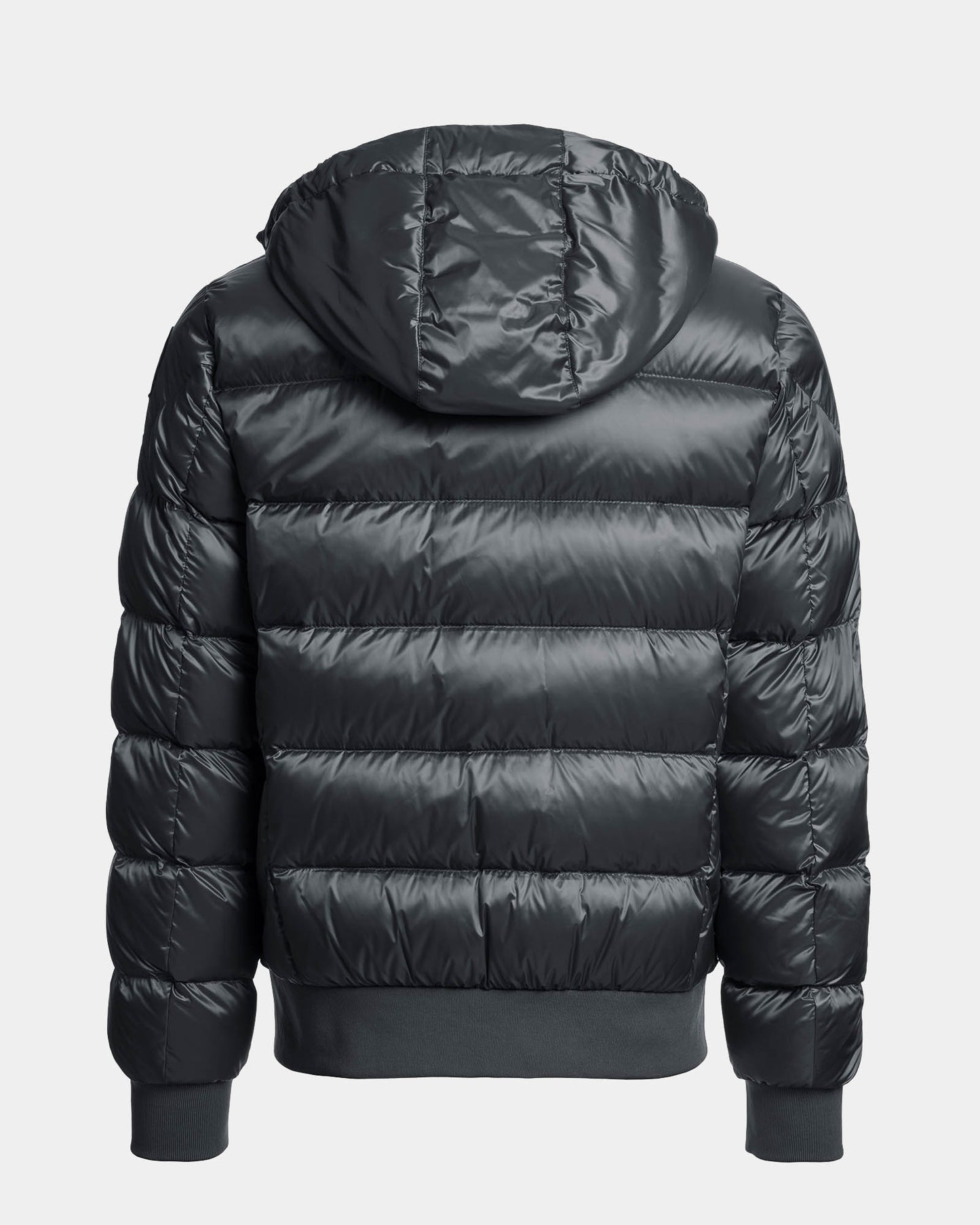 Parajumpers Pharrell Mens Hooded Down Bomber Jacket - Nine Iron 765, back