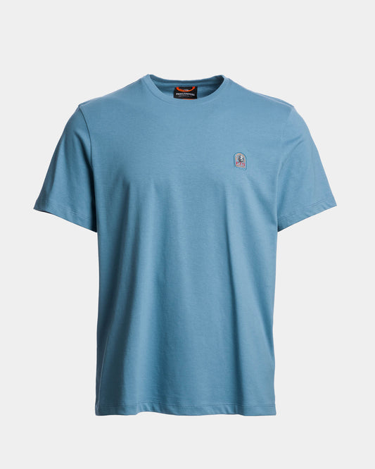 Parajumpers Mens Patch T-Shirt - Sky Steel 138, front