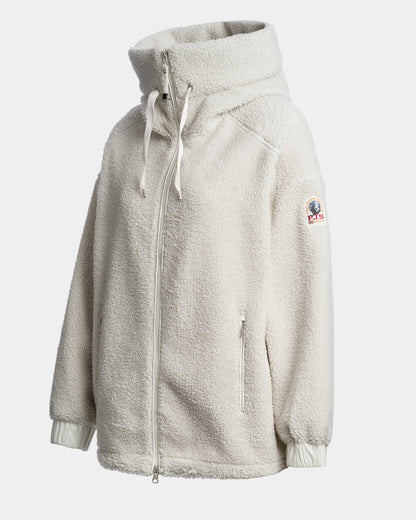 Parajumpers Noelle Womens Full Zip Sweatshirt - Chalk White 131