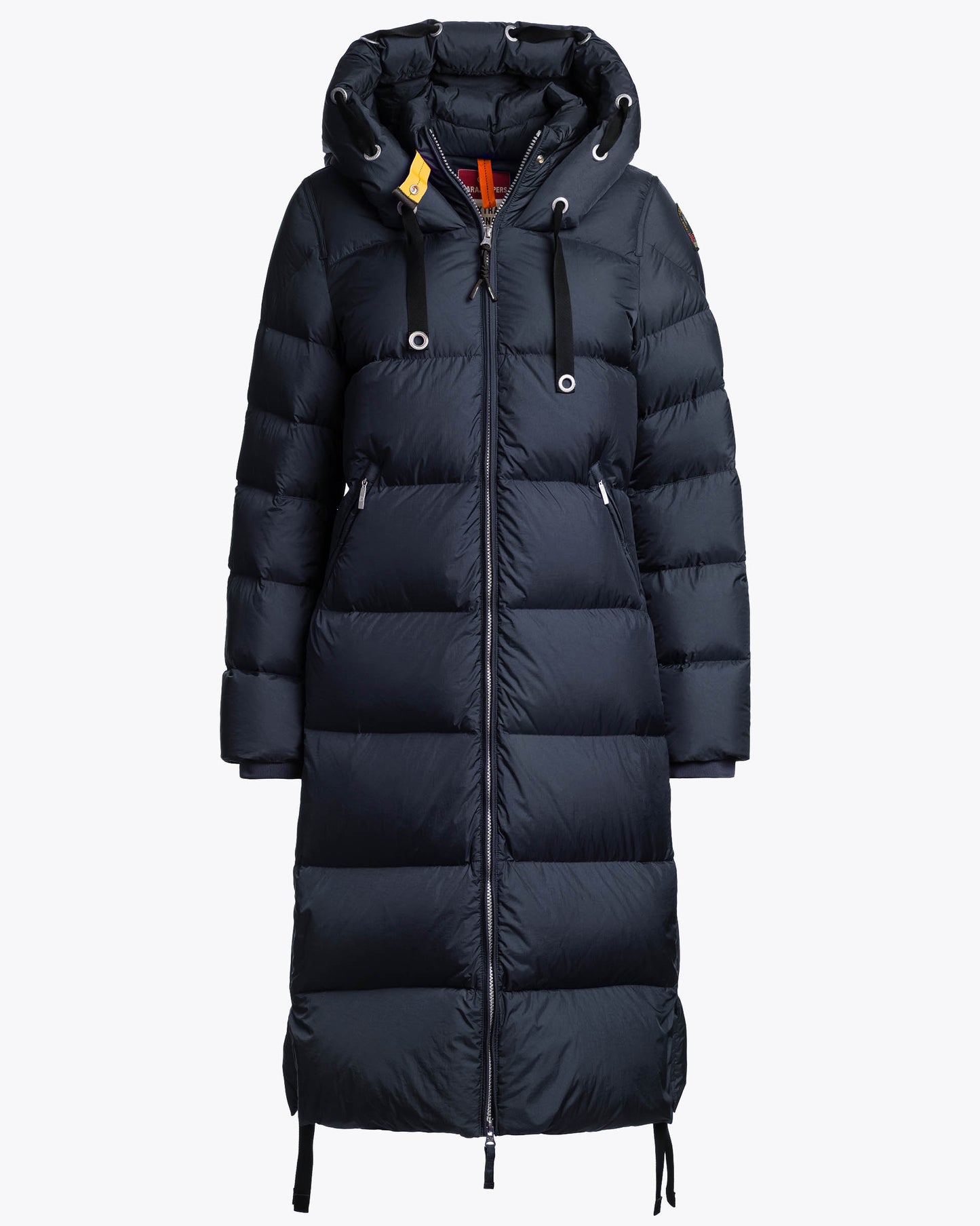 Parajumpers Panda Womens Down Coat with Hood - Blue Navy 316, front