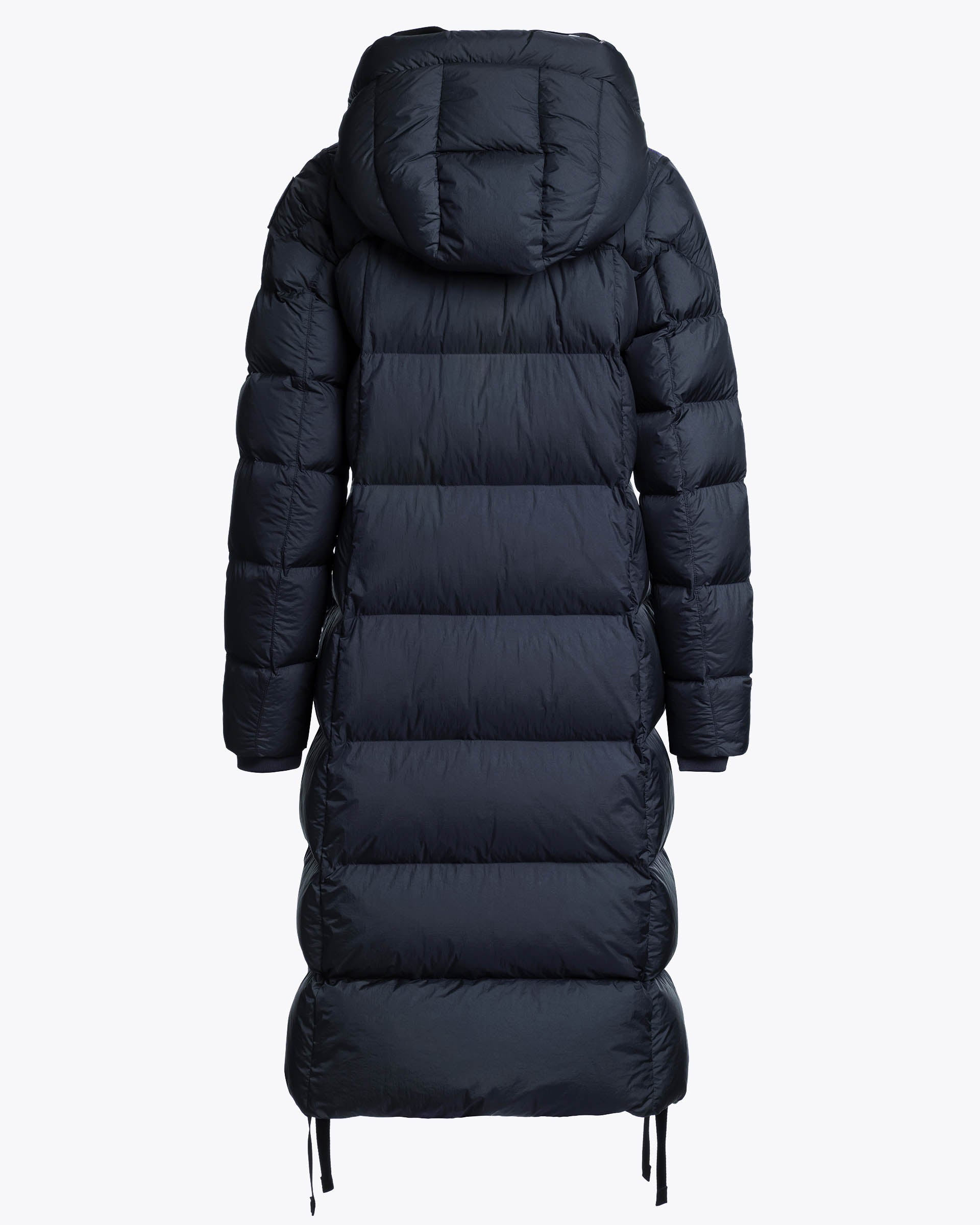 Parajumpers Panda Womens Down Coat with Hood - Blue Navy 316, back