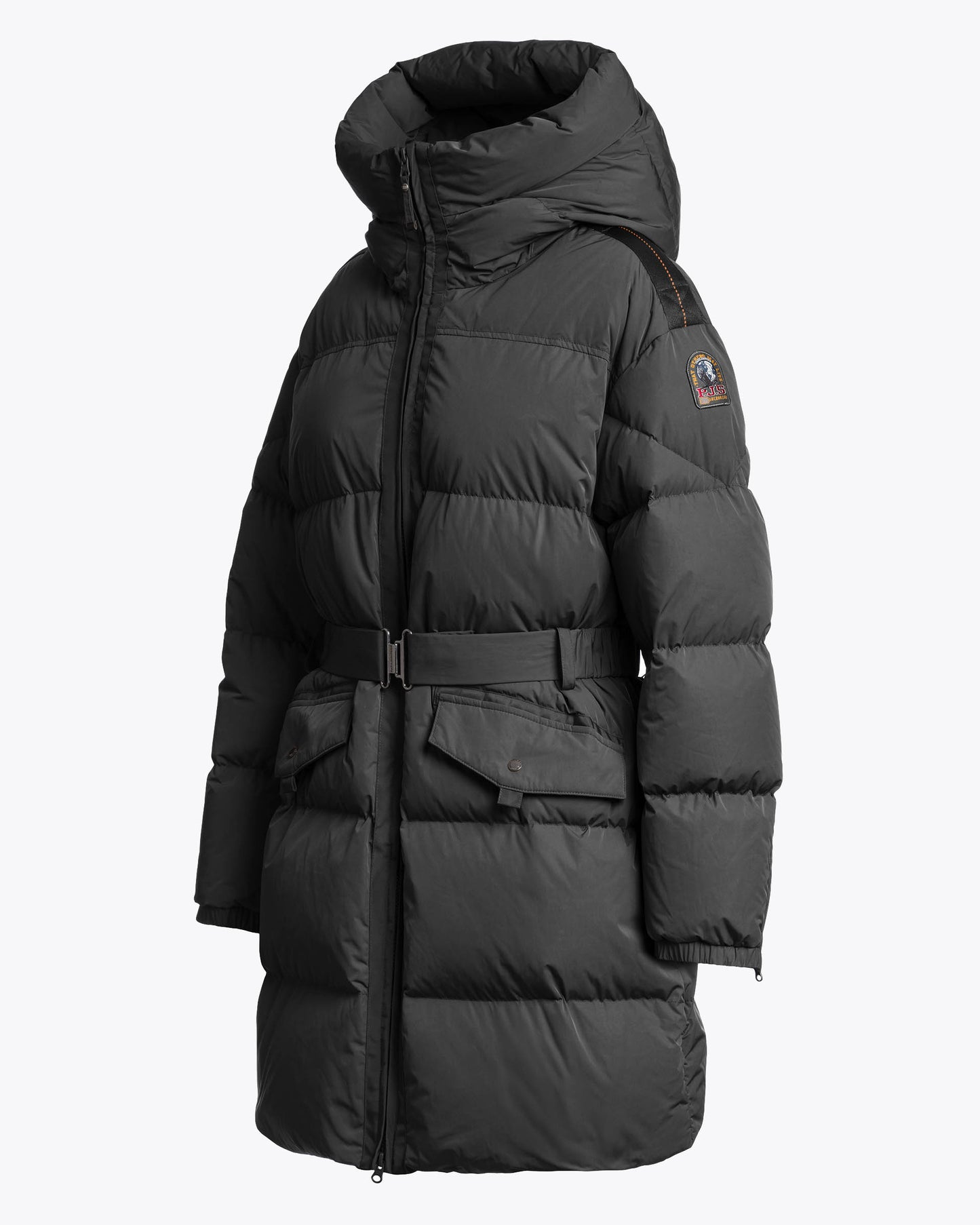 Parajumpers Rosehall Womens Hooded Down Coat - Black 541, side