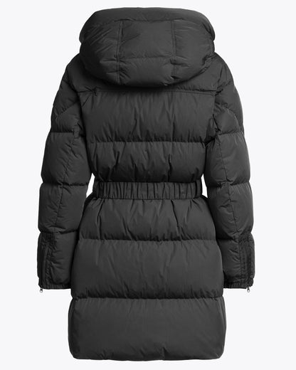 Parajumpers Rosehall Womens Hooded Down Coat - Black 541, back