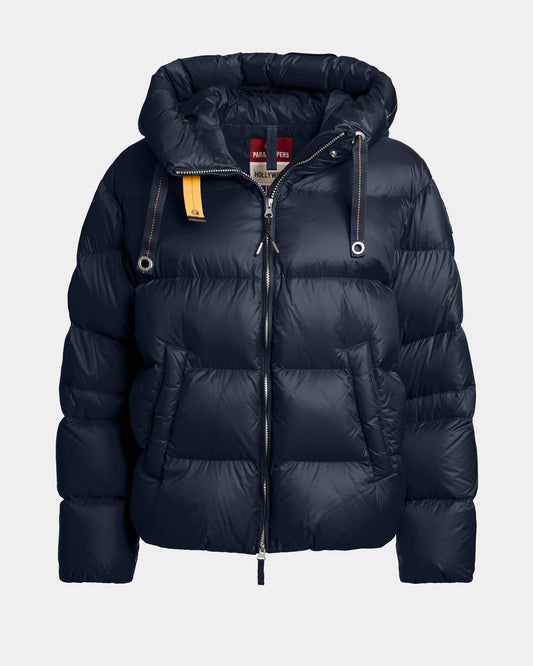 Parajumpers Tilly Womens Down Jacket with Hood - Blue Navy 316 | CHO | Designer Womens Padded Jackets
