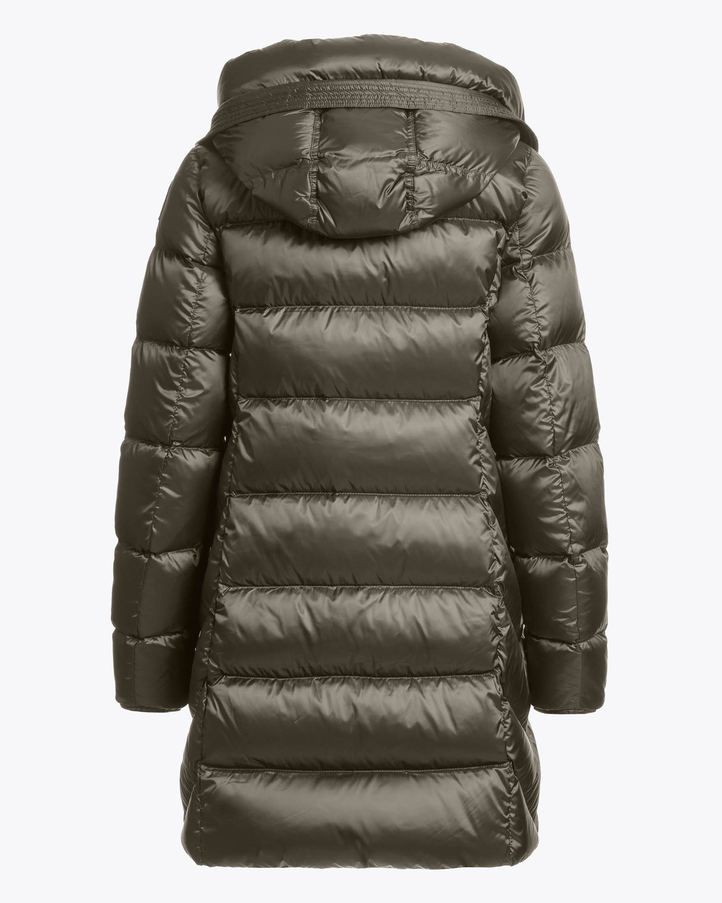 Parajumpers Marion Womens Down Jacket with Hood - Taggia Olive 218, back