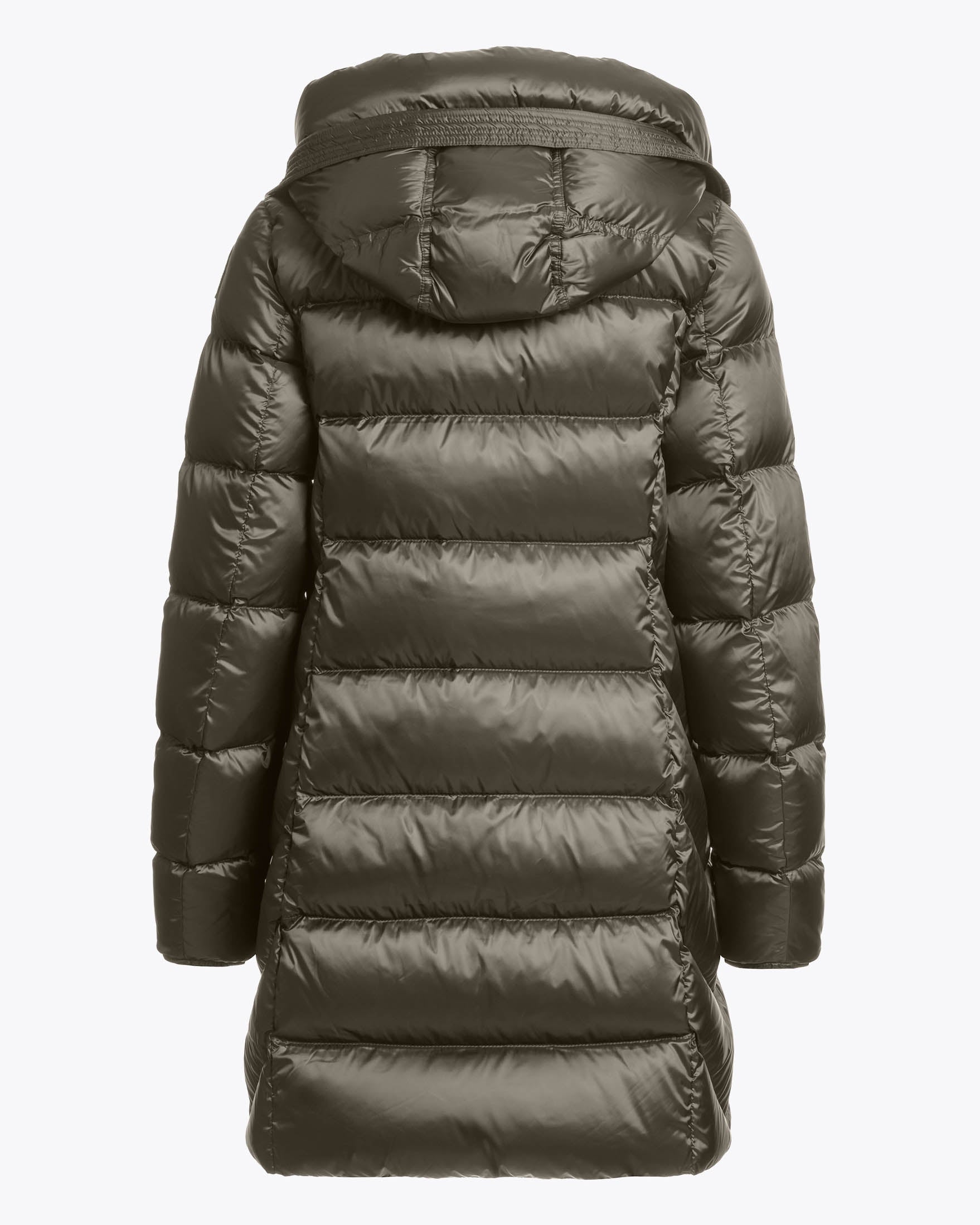 Parajumpers Marion Womens Down Jacket with Hood - Taggia Olive 218, back