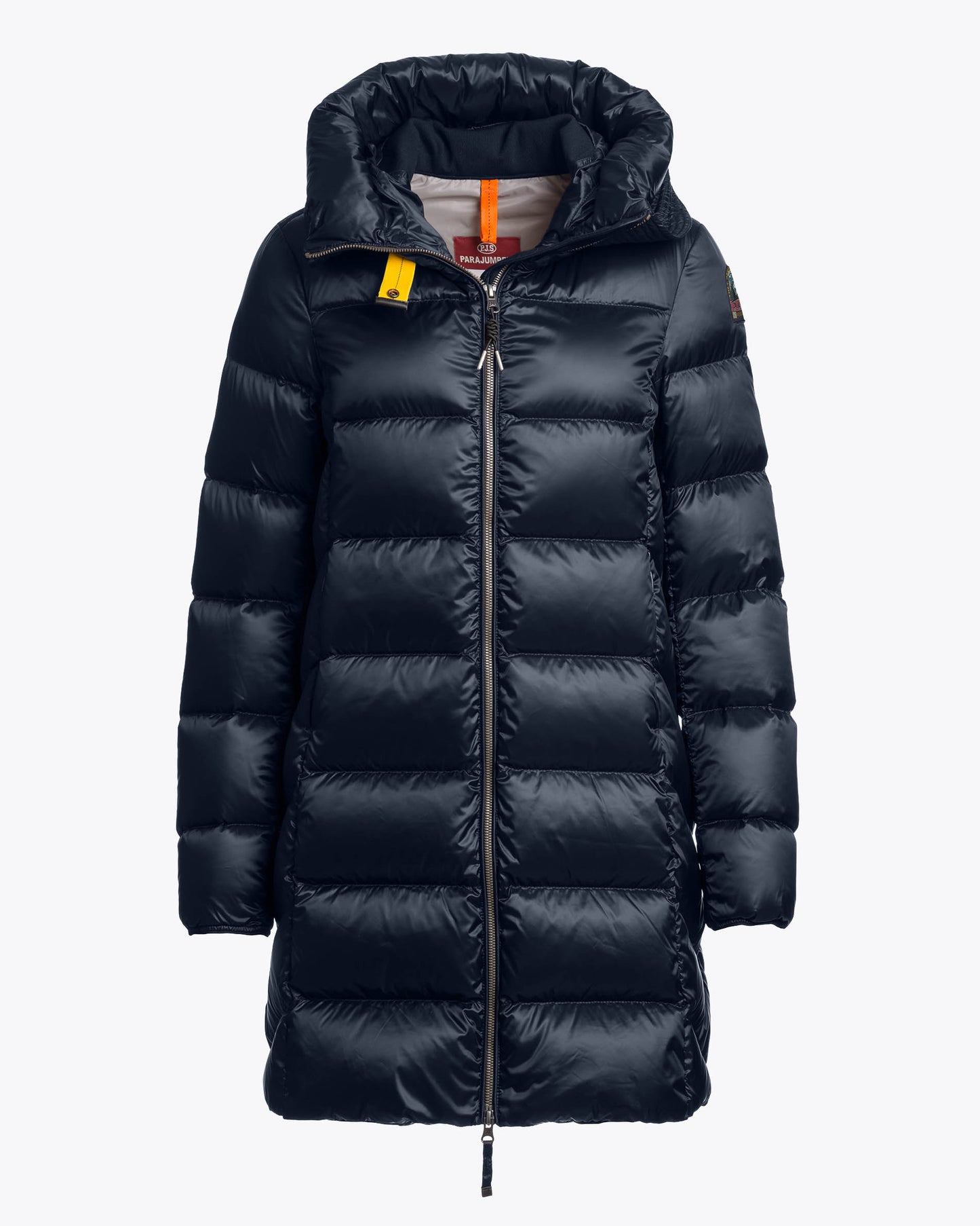 Parajumpers Marion Womens Down Jacket with Hood - Blue Navy 316, front