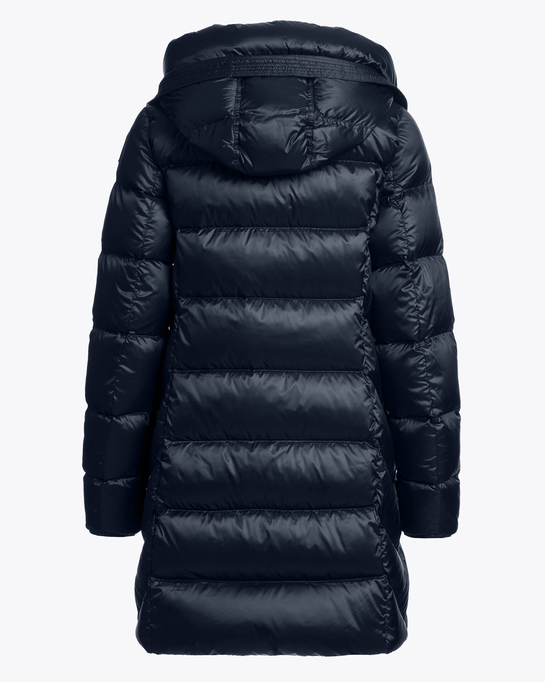 Parajumpers Marion Womens Down Jacket with Hood - Blue Navy 316, back