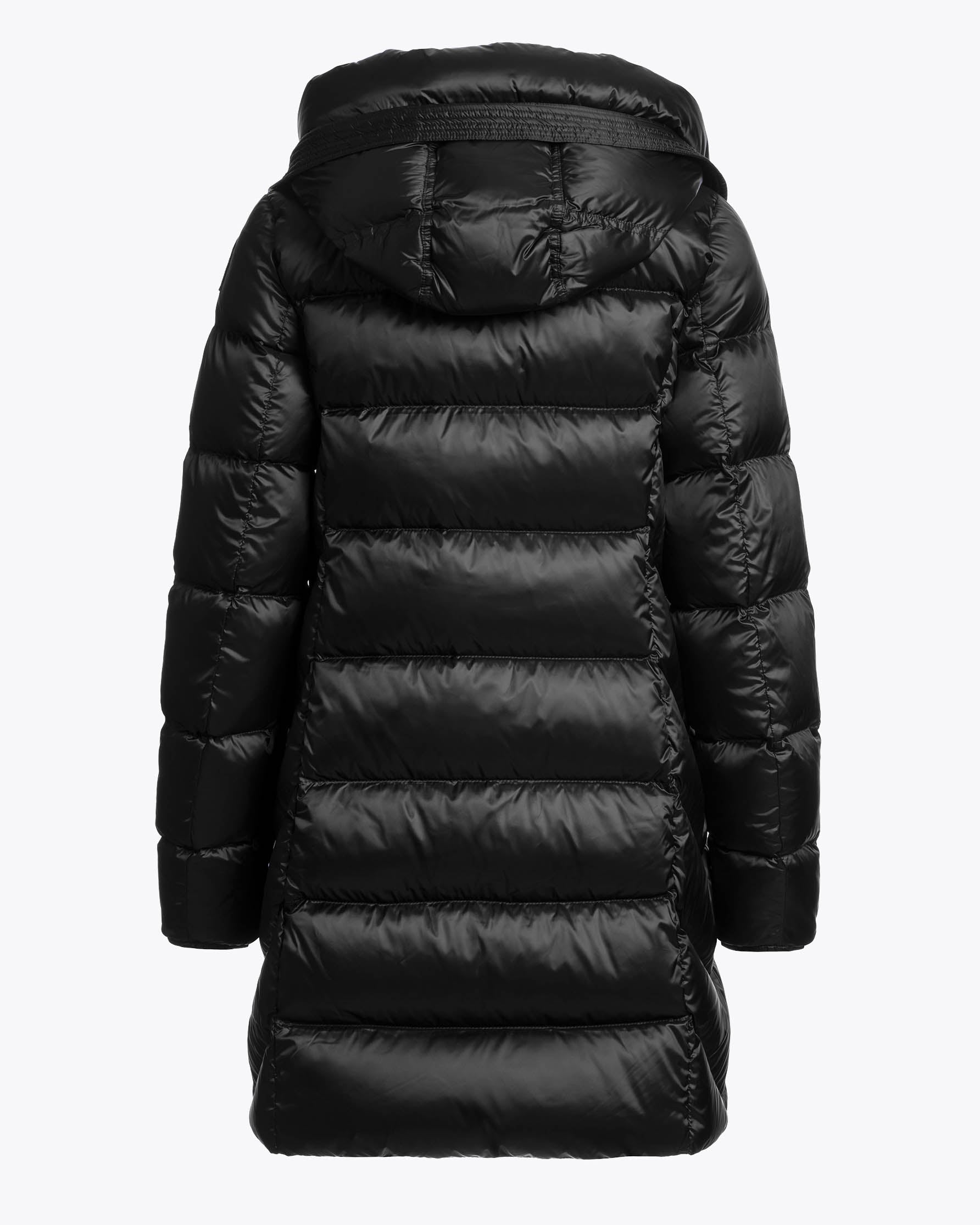 Parajumpers Marion Womens Down Jacket with Hood - Black 541, back