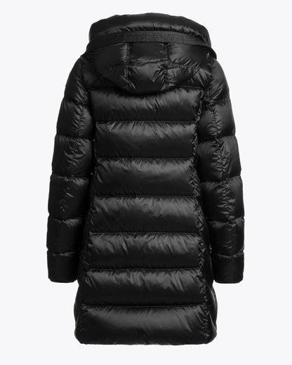 Parajumpers Marion Womens Down Jacket with Hood - Black 541, back