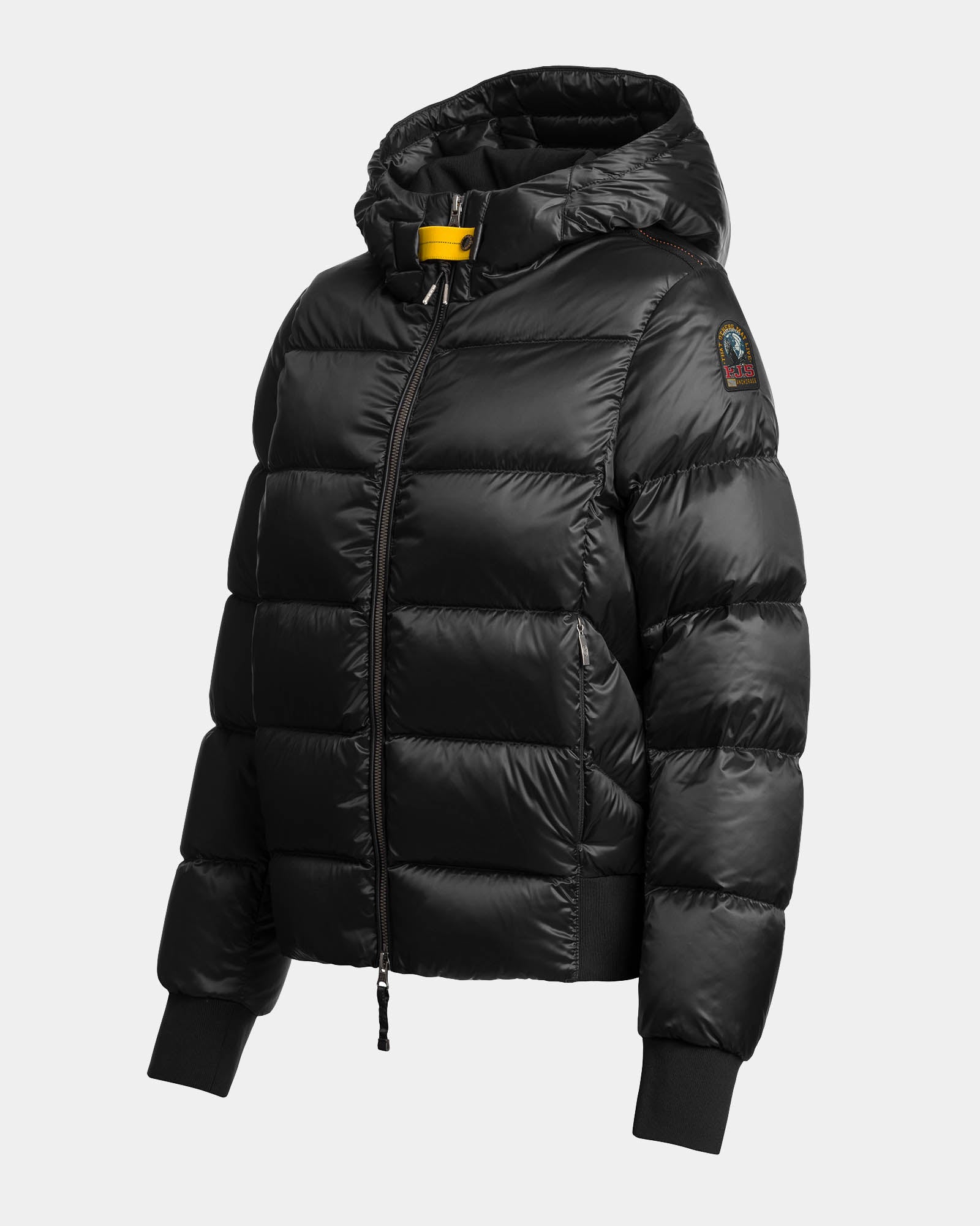 Parajumpers Mariah Womens Hooded Down Bomber Jacket - Black 541, side
