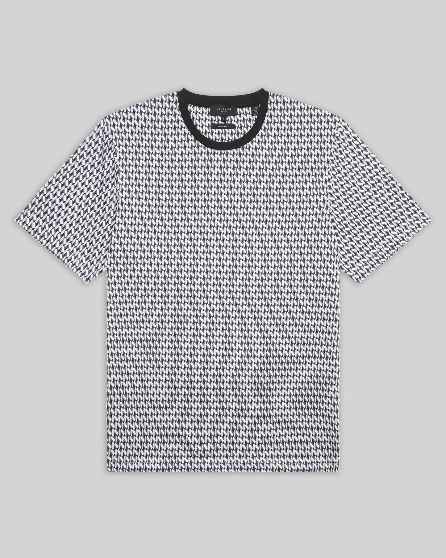 Ted Baker Sangs Mens 3-Pack T-Shirts - Black - CHO - Designer Mens T-Shirts