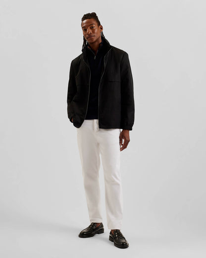 Ted Baker Basham Mens Nylon Sateen Hooded Jacket - Black - CHO - Designer Mens Jackets