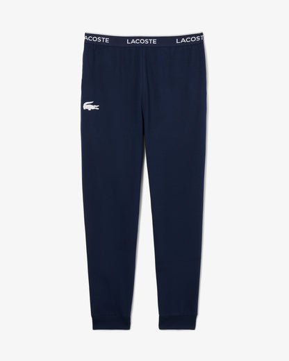 Lacoste Fleece Mens Loungewear Pants - Navy Blue/White 525
