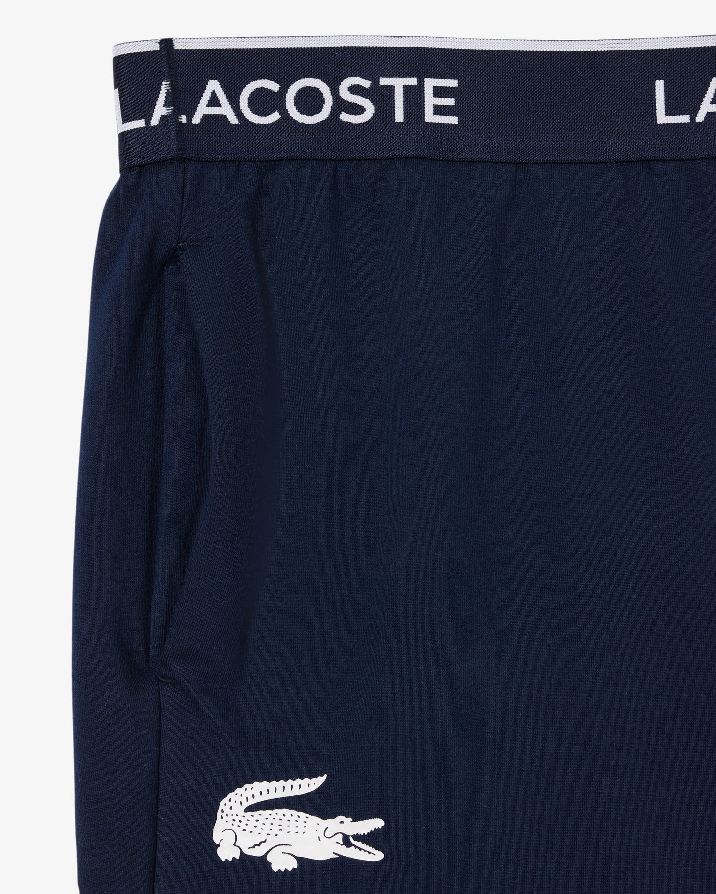 Lacoste Fleece Mens Loungewear Pants - Navy Blue/White 525