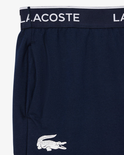 Lacoste Fleece Mens Loungewear Pants - Navy Blue/White 525