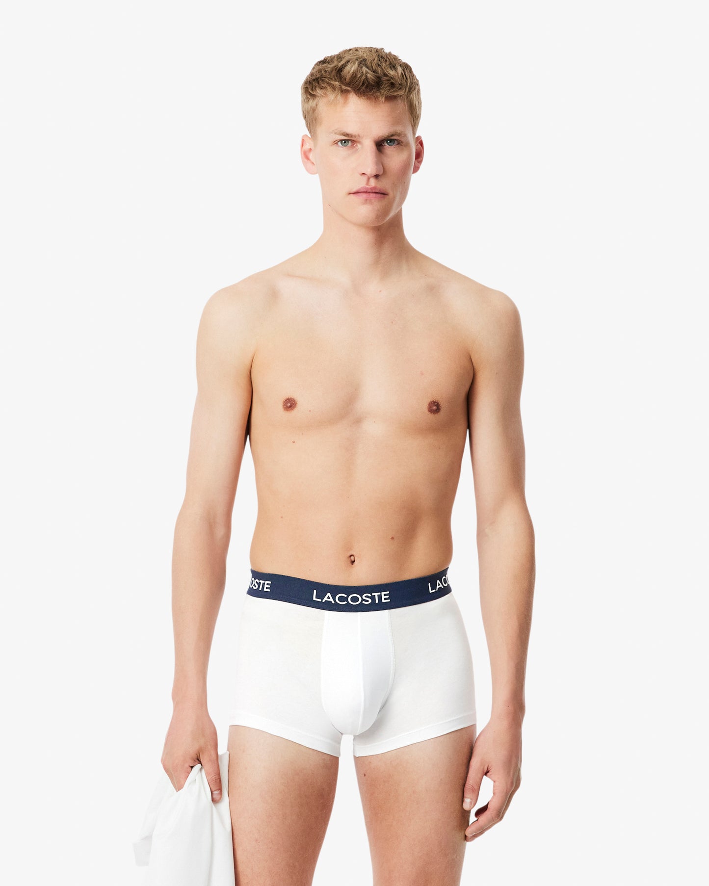 Lacoste 5-Pack Mens Trunks - White 001