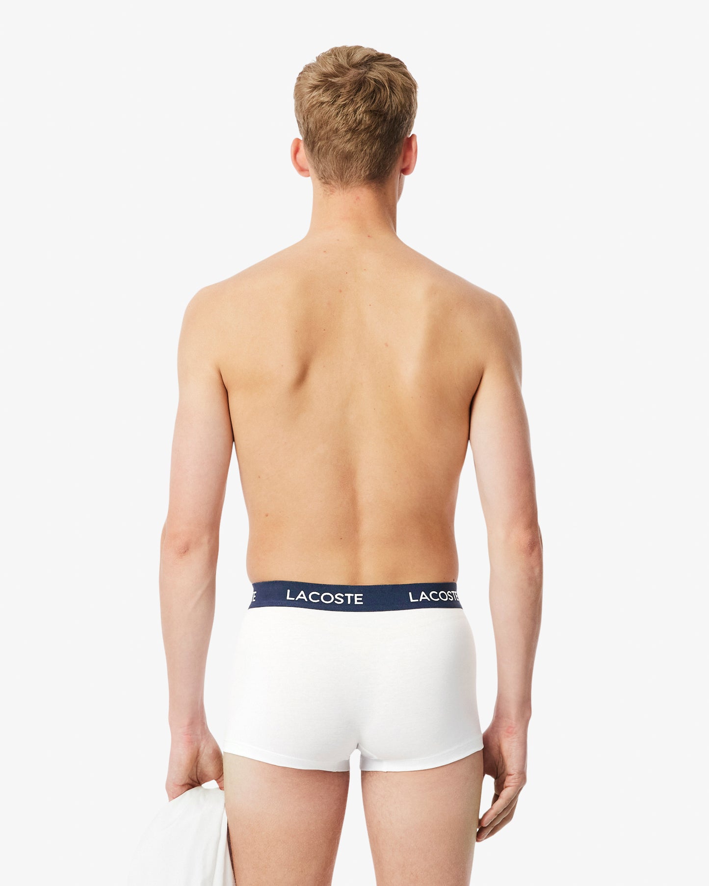 Lacoste 5-Pack Mens Trunks - White 001