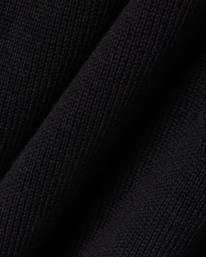 Lacoste Monochrome Jersey Mens V Neck Sweater - Black 031 | CHO | Designer Mens Sweatshirts