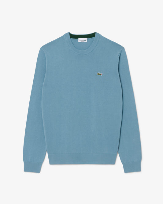 Lacoste Mens Organic Cotton Crew Neck Sweater - Aral 57I