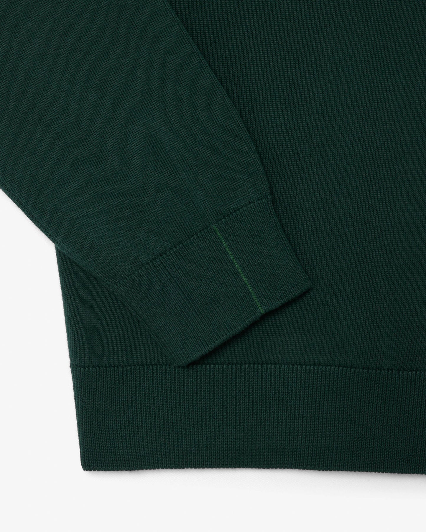 Lacoste Mens Organic Cotton Crew Neck Sweater - Sinople YZP