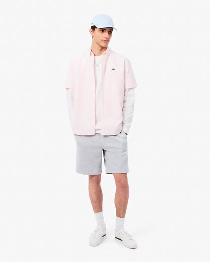 Lacoste Regular Fit Mens Fleece Shorts - Silver Chine CCA