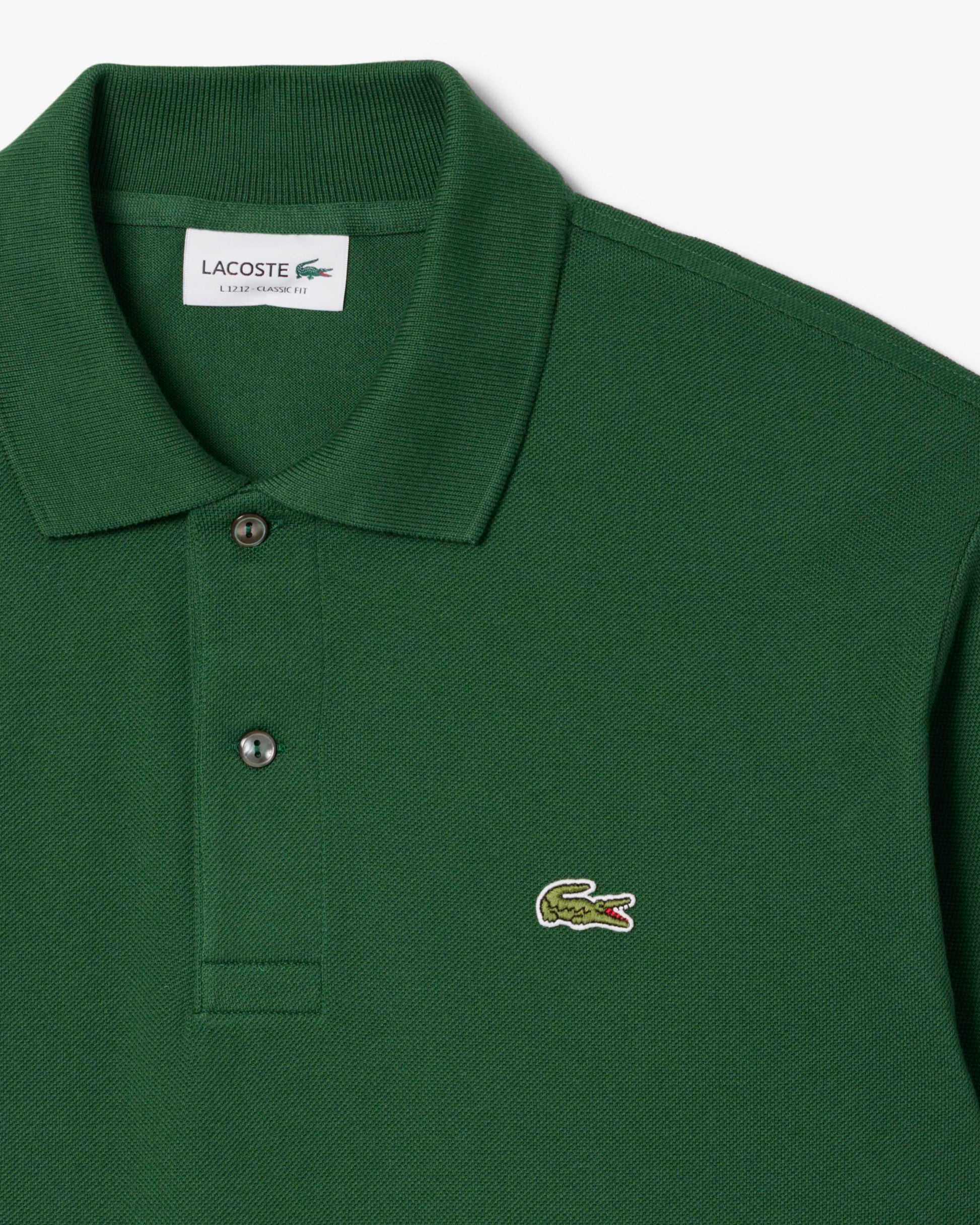 Lacoste Classic Fit L.12.12 Mens Short Sleeve Polo Shirt - Green 132 | CHO | Designer Mens Short Sleeve Polo Shirts