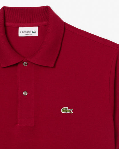 Lacoste Classic Fit L.12.12 Mens Short Sleeve Polo Shirt - Bordeaux 476