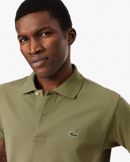 Lacoste Classic Fit L.12.12 Mens Short Sleeve Polo Shirt - Khaki BMY | CHO | Designer Mens Short Sleeve Polo Shirts