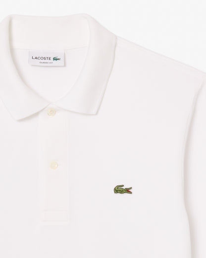 Lacoste Original L.12.12 Mens Long Sleeve Cotton Polo Shirt - White 001 | CHO | Designer Mens Long Sleeve Polo Shirts