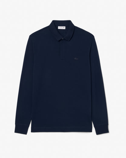 Lacoste Mens Long Sleeve Polo - Midnight Blue 166