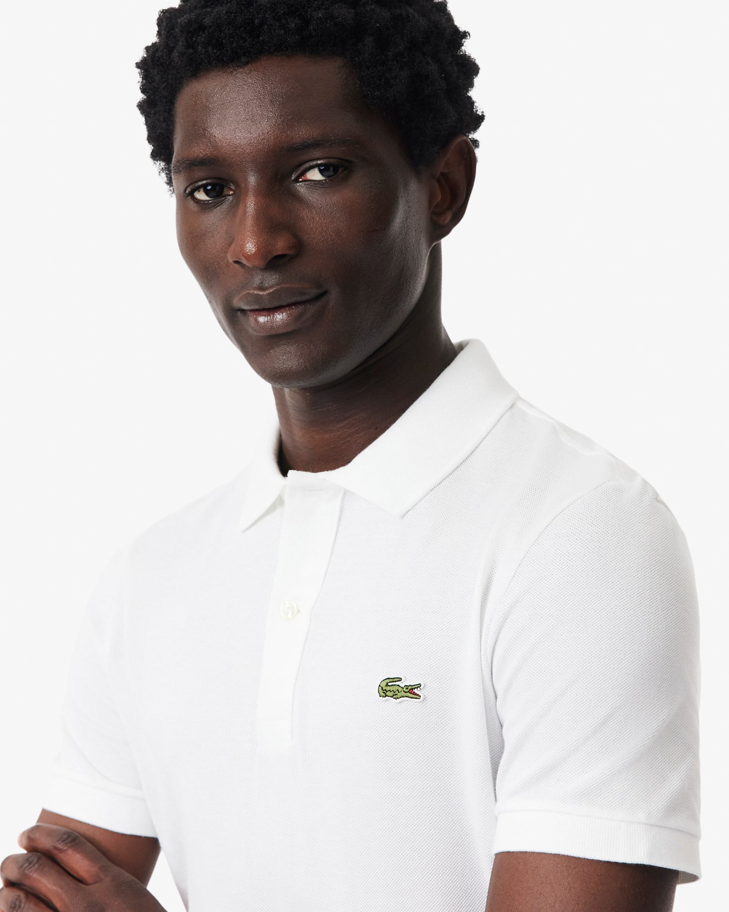 Lacoste Mens Original L.12.12 Slim Fit Petit Piqué Cotton Polo Shirt - White 001